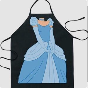 Disney Cinderella Themed Apron in Black and Blue